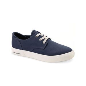 SUN STONE Mens Navy Cushioned Kiva Round Toe Lace-Up Sneakers Shoes 9 M